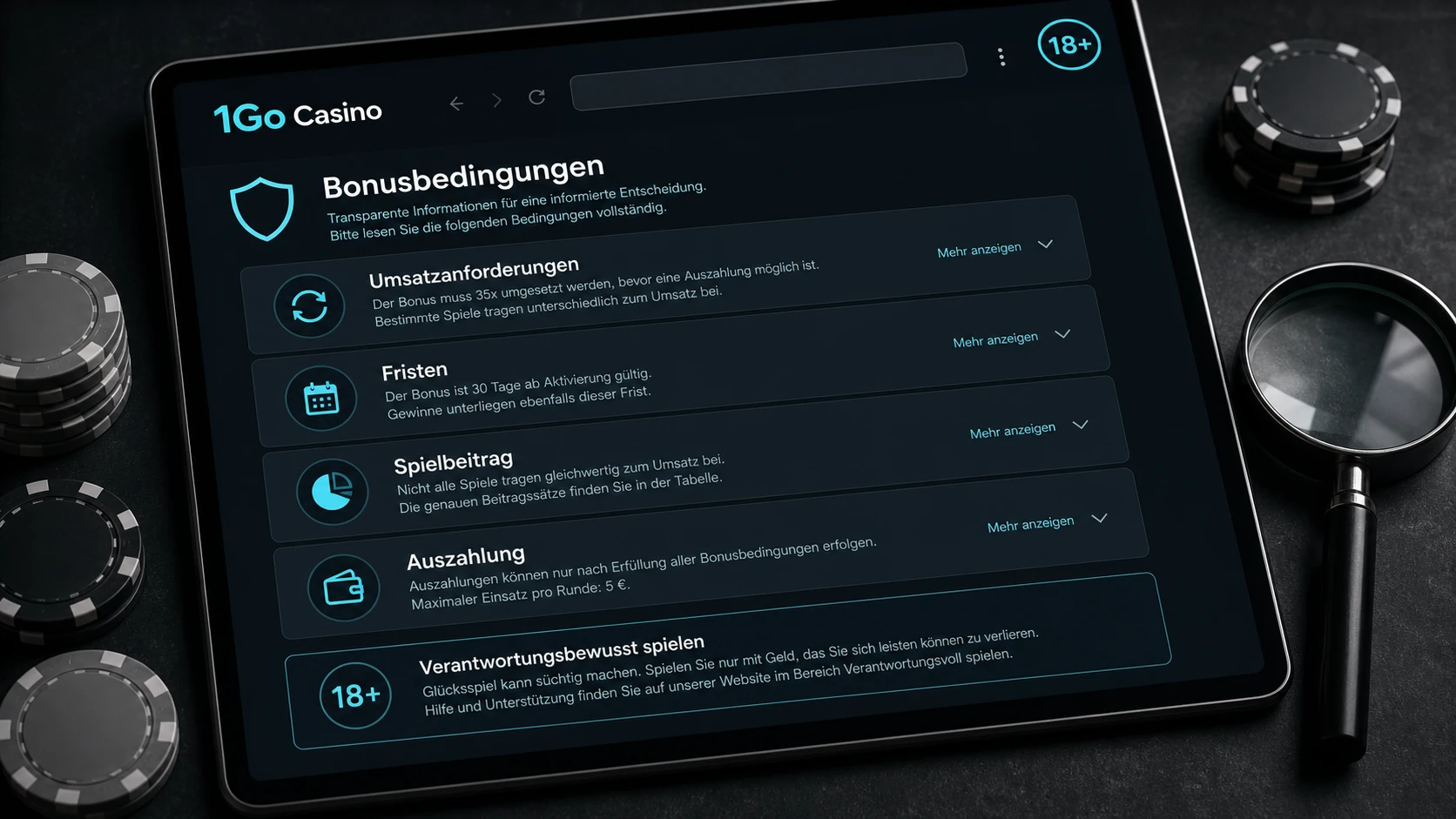 Bonusbedingungen verstehen