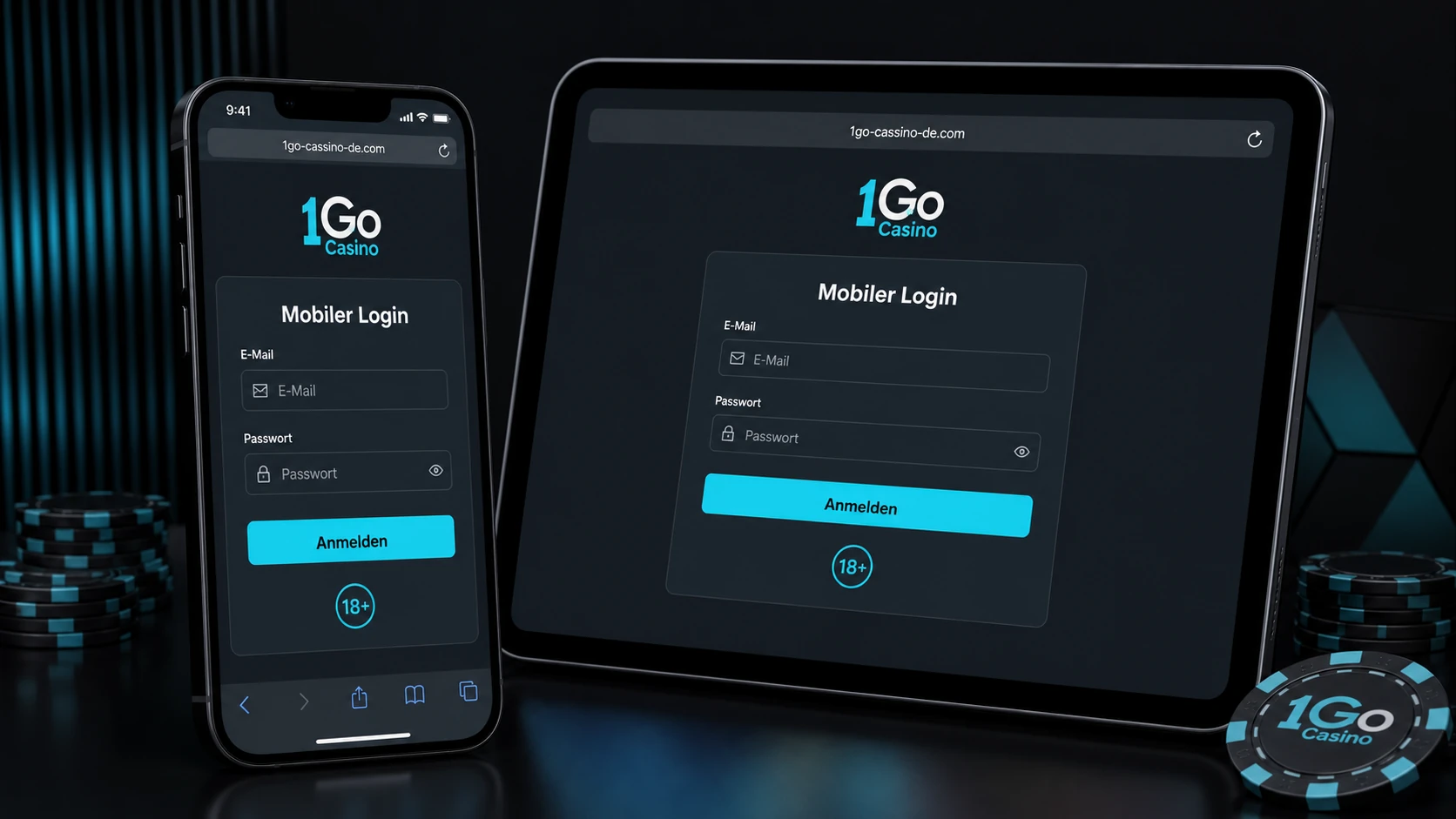 1GO Casino Login auf mobilen Geräten
